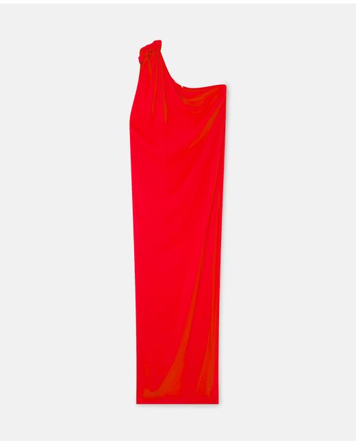 Stella McCartney One-Shoulder Scarf Maxi Dress