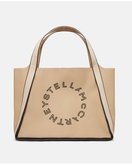 Stella McCartney Logo Bananatex Canvas Tote Bag