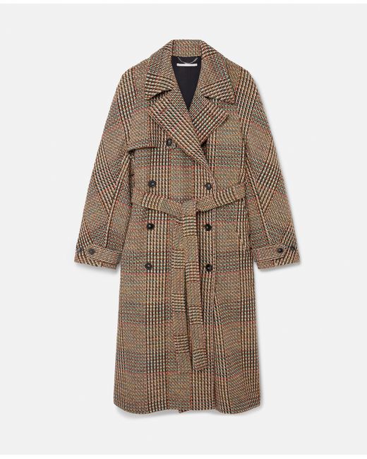 Stella McCartney Tweed Belted Long Coat