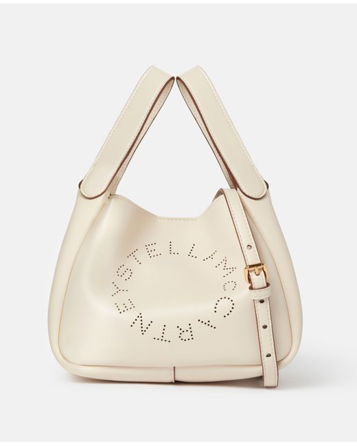 Stella McCartney Logo Double Top Handle Crossbody Bag