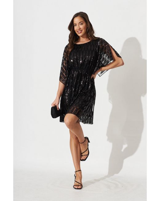 St.Frock Party Prosecco Sequin Dress Short sleeve by