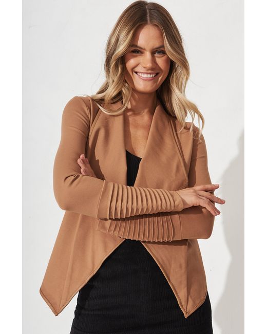 St.Frock Lyndall Jacket Full length sleeve Tan by