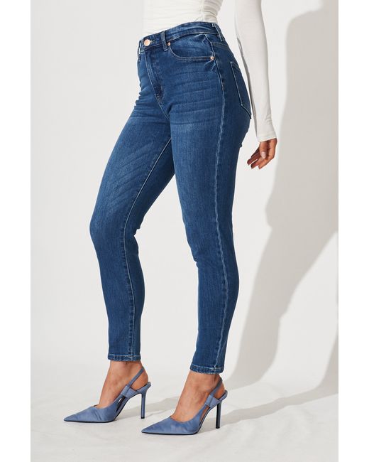 St.Frock Billie Straight Jeans Mid Wash Denim by
