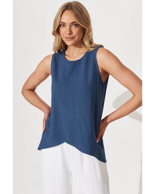 St.Frock Maggie Top Sleeveless Linen by