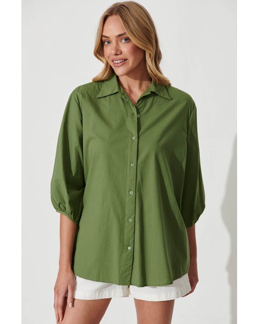 St.Frock Rayah Shirt 3/4 sleeve Cotton by
