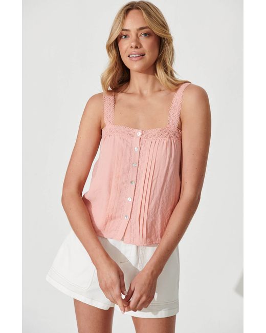 St.Frock Follow Top Sleeveless Blush by