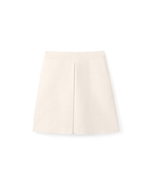 St. John Textured Tweed Skirt