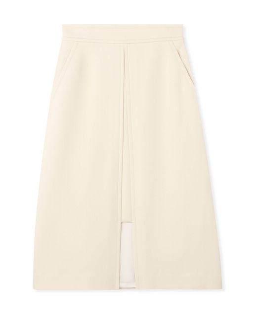 St. John Stretch Crepe Suiting Skirt