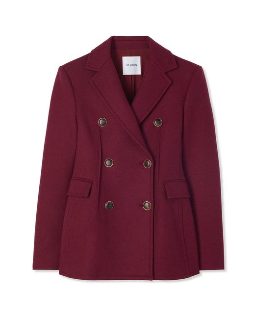 St. John Double-Face Wool and Cashmere Blend Jacket