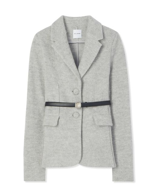 St. John Brushed Wool and Mohair Jacket