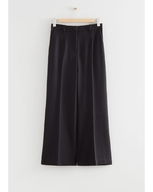 Other Stories Press Crease Flared Trousers