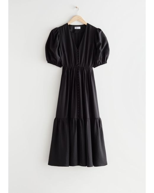 Other Stories Puff Sleeve Maxi Dress