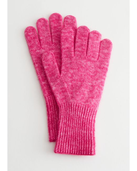Other Stories Mohair Wool Blend Gloves
