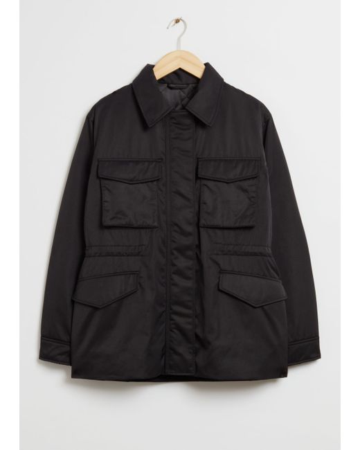 Other Stories Drawstring Collared Jacket