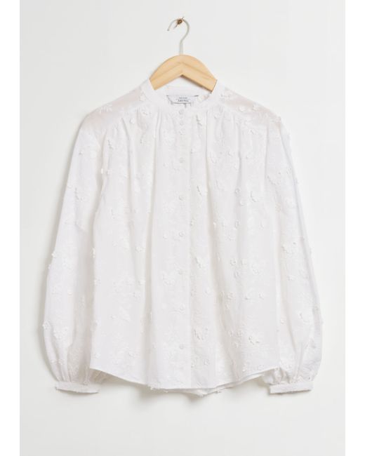 Other Stories Band Collar Blouse
