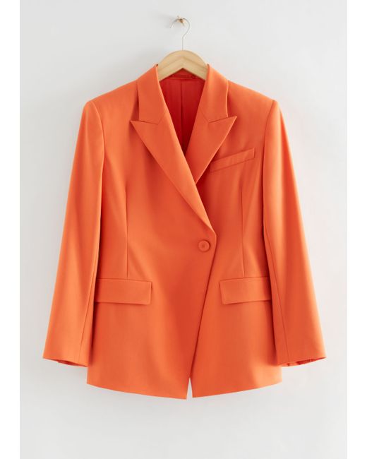 Other Stories Double-Breasted Asymmetric Blazer