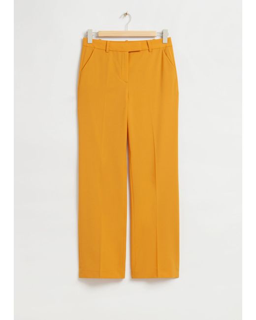 Other Stories Straight Low Waist Trousers