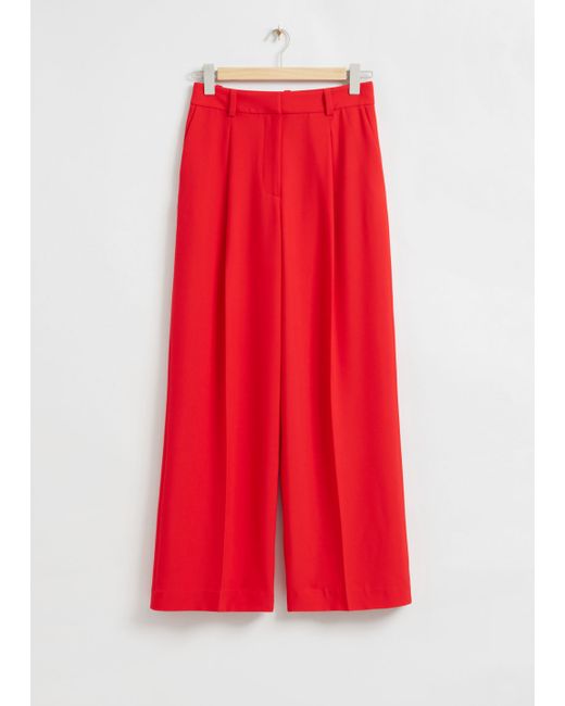 Other Stories Wide Tailored Press Crease Trousers