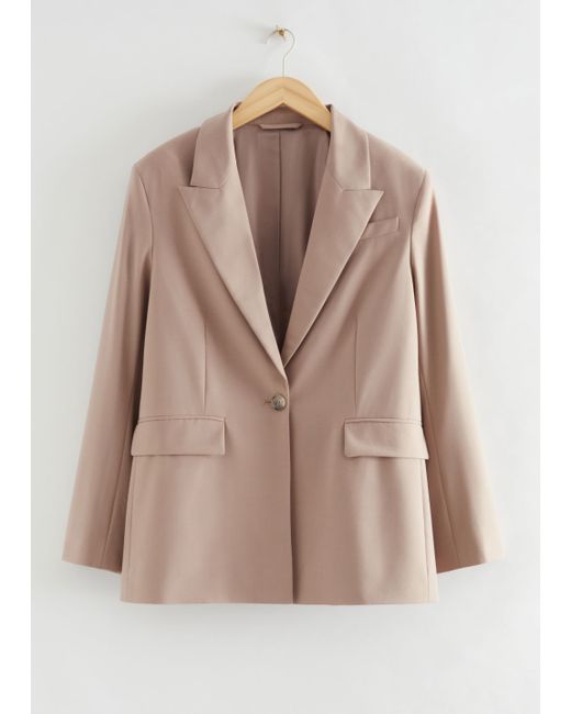 Other Stories Single-Breasted Tailored Blazer