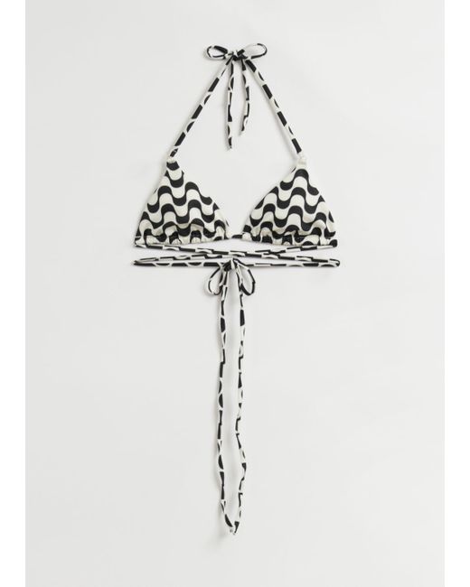 Other Stories Wrapped Triangle Bikini Top