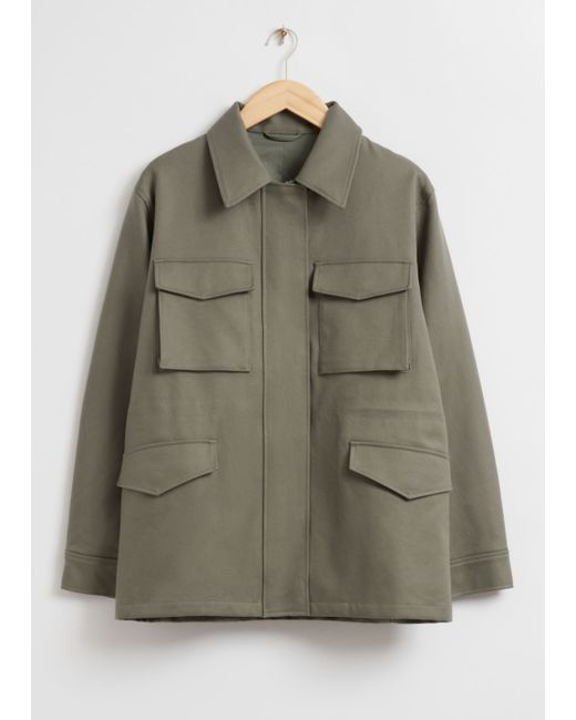 Other Stories Cargo Pocket Drawcord Jacket
