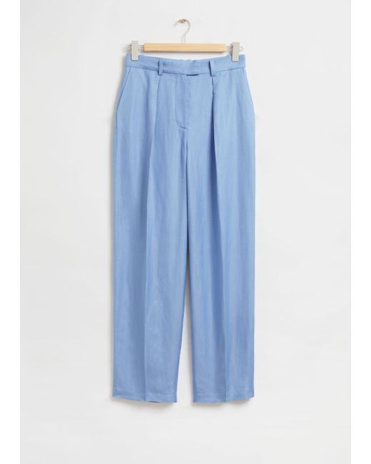Other Stories Relaxed Tailored Pleat Crease Trousers