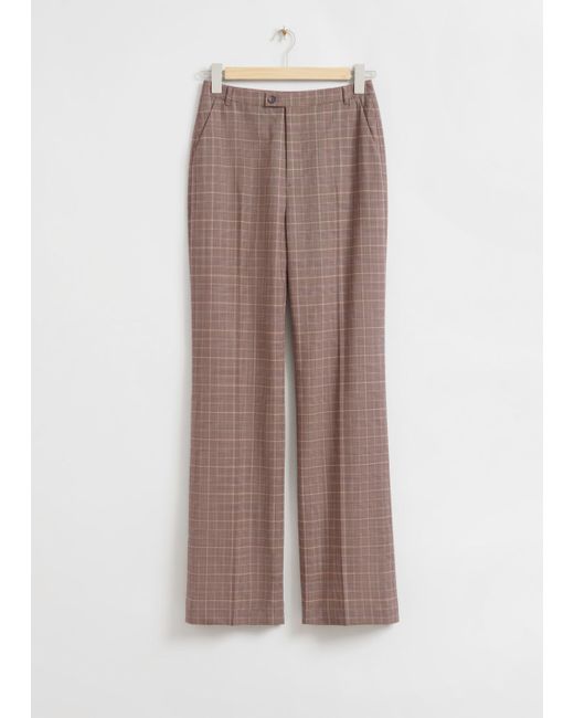 Other Stories Slim Flared Tailored Trousers