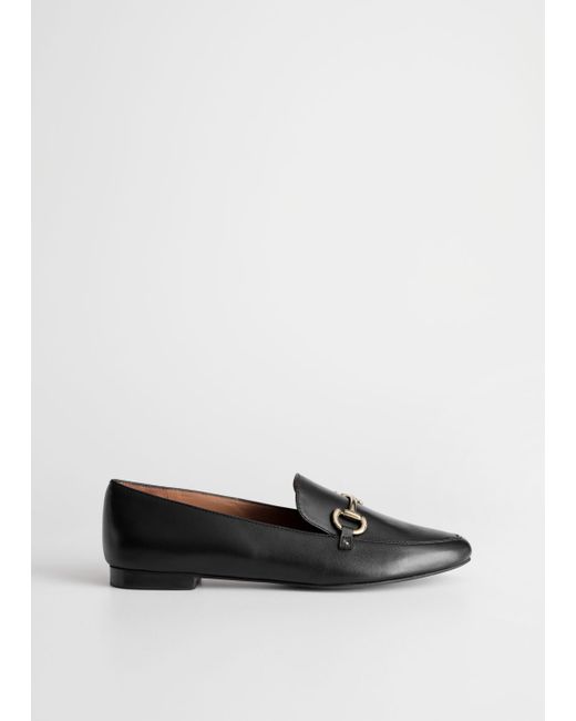 Other Stories Equestrian Buckle Loafers