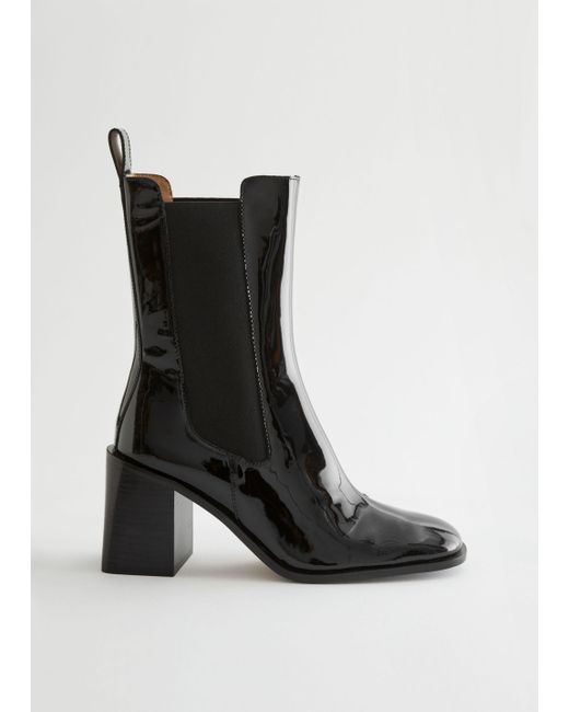 Other Stories Heeled Leather Chelsea Boots