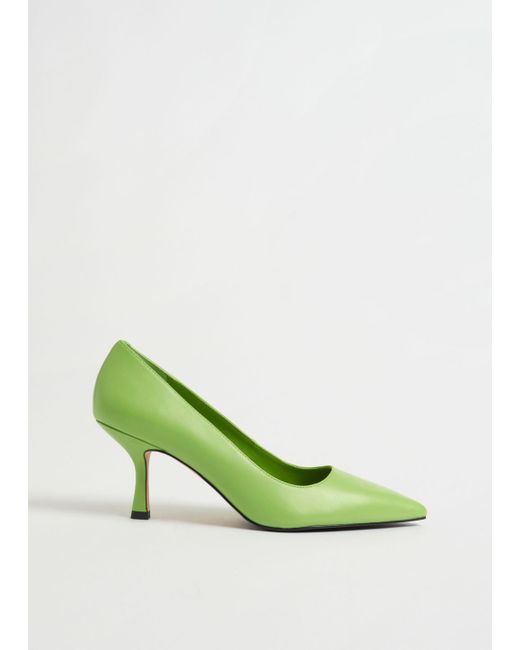 Other Stories Classic Pointed Leather Pumps