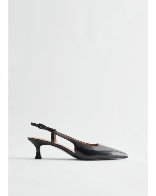 Other Stories Slingback Leather Pumps