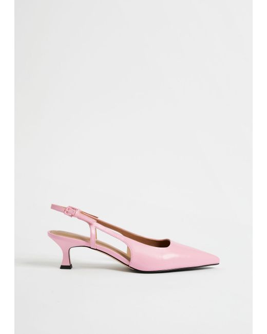 Other Stories Slingback Leather Pumps