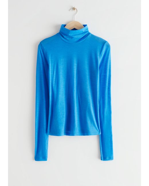 Other Stories Fitted Turtleneck Top