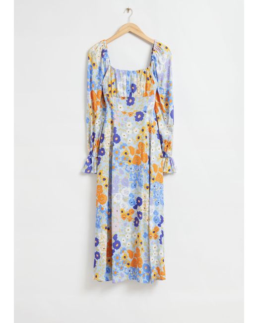 Other Stories Relaxed Double-Puff Sleeve Dress