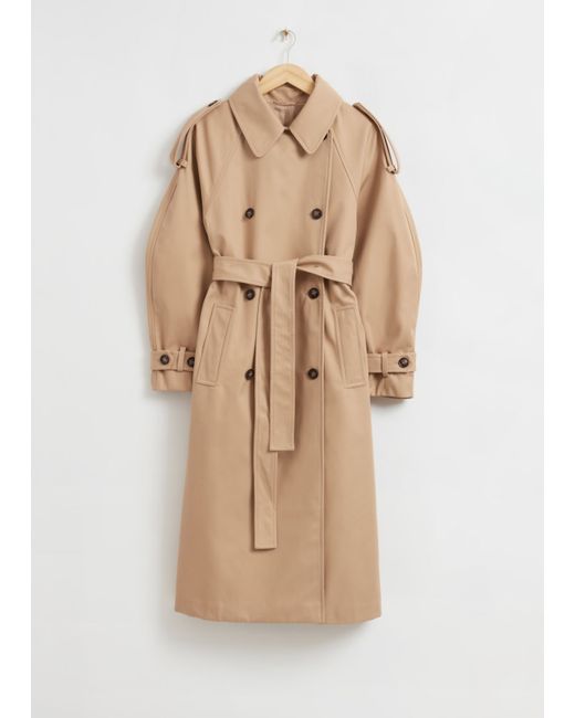 Other Stories Oversized Wide Sleeve Trench Coat
