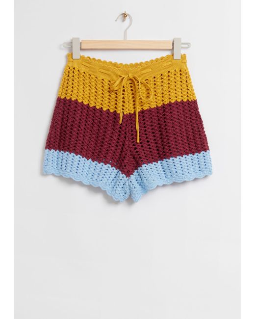 Other Stories -Block Hand-Crocheted Shorts