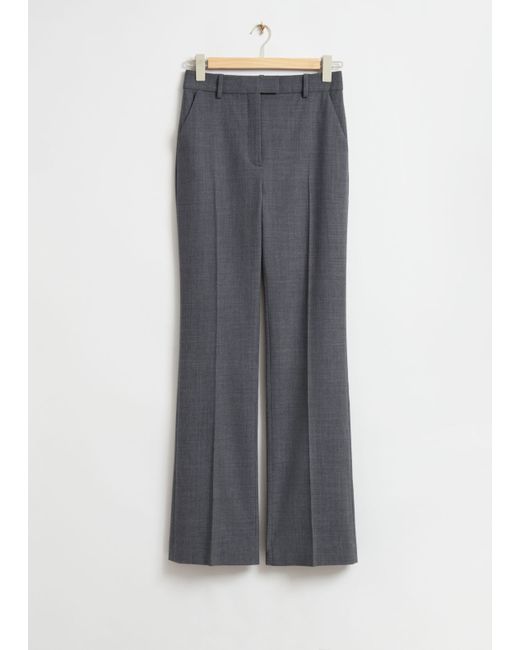Other Stories Tailored High Waist Flared Trousers