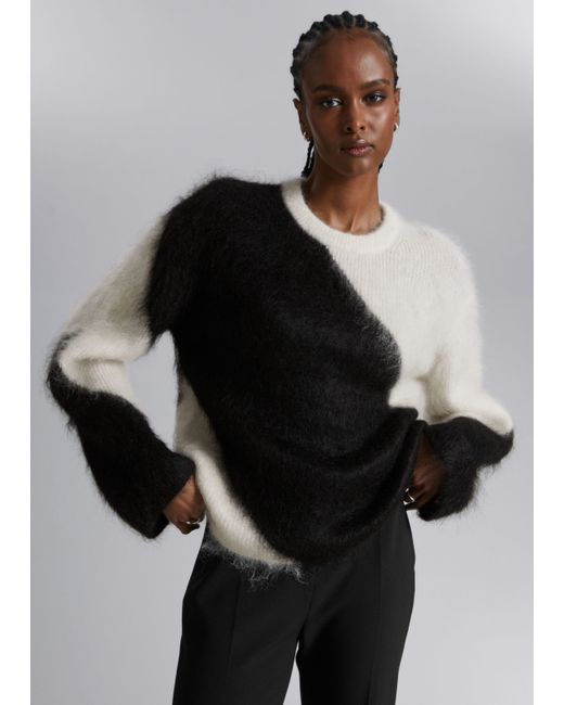Other Stories Two-Tone Knit Sweater