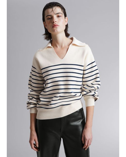 Other Stories Relaxed Collared Sweater