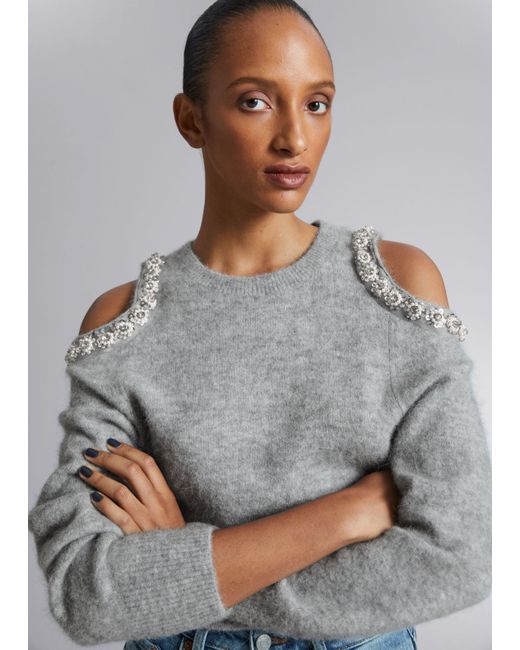 Other Stories Cut-Out Knit Jumper