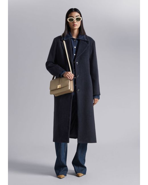 Other Stories Single-Breasted Belted Coat