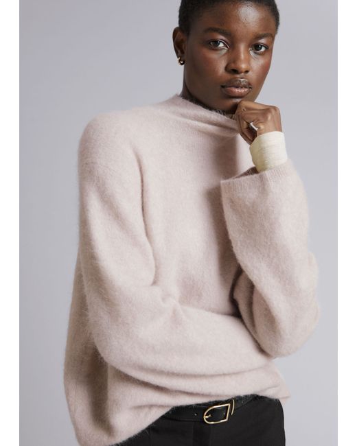 Other Stories Mock Neck Knit Sweater