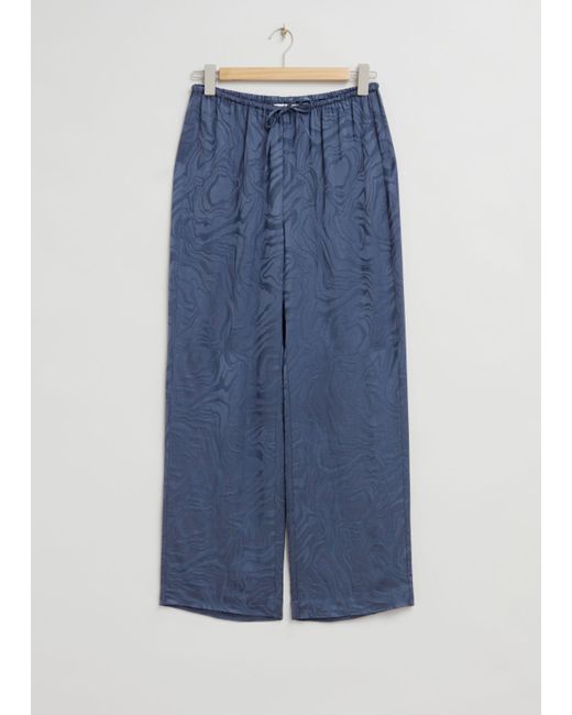 Other Stories Jacquard Patterned Drawstring Trousers