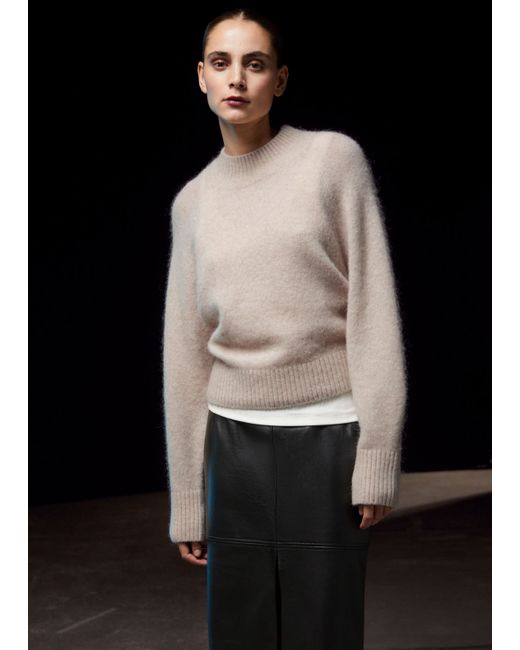 Other Stories Mock Neck Wool Sweater