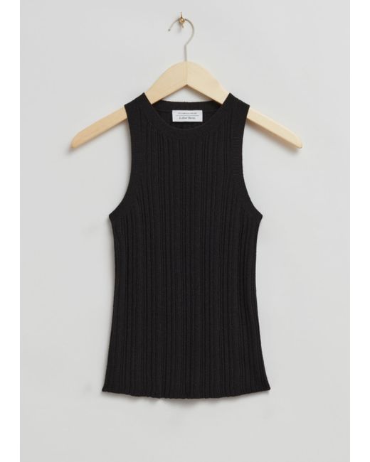 Other Stories Fitted Ribbed Tank Top