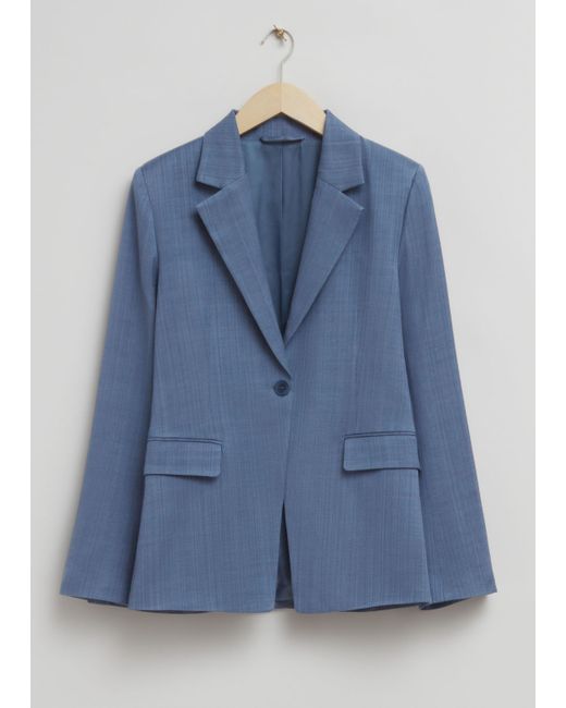 Other Stories Single Breasted Fitted Waist Blazer