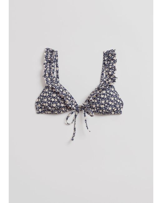 Other Stories Frilled Triangle Bikini Top