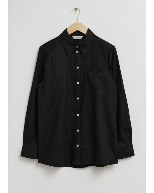 Other Stories Oversized Patch Pocket Shirt