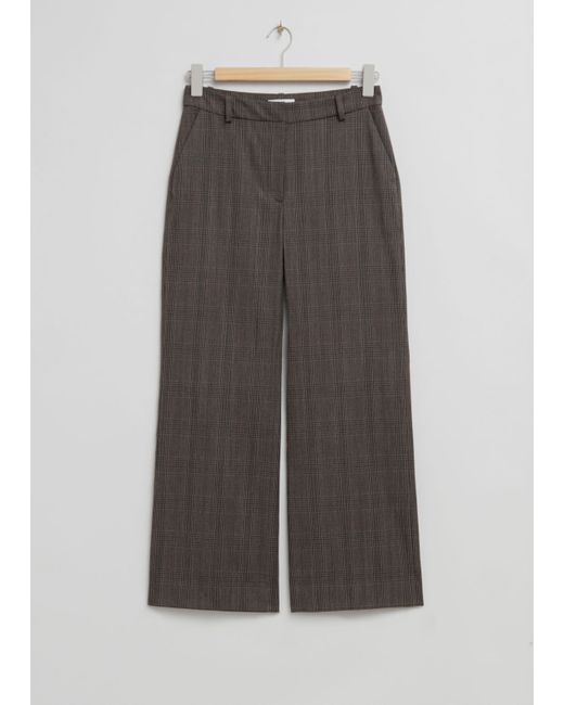 Other Stories Straight Wool Blend Trousers