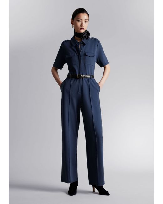 Other Stories Casual Short-Sleeved Jumpsuit